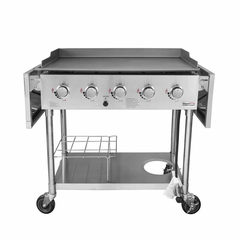 Royal Gourmet 5Burner Flat Top Propane Gas Grill & Reviews